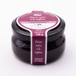 Black cherry & Liquorice jam for cheese 120g - Les Gastronomes