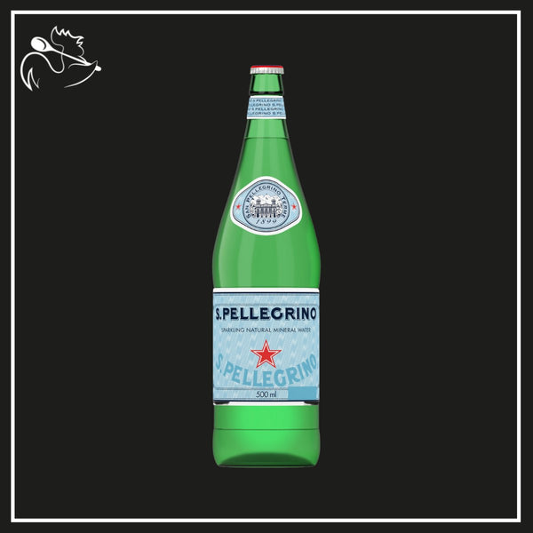 San Pellegrino Sparkling Glass Bottle 500ml (24 bottles) - Les Gastronomes