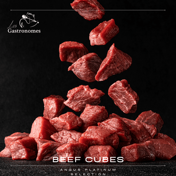 Black Angus Beef Cubes 500g (Frozen) - Les Gastronomes